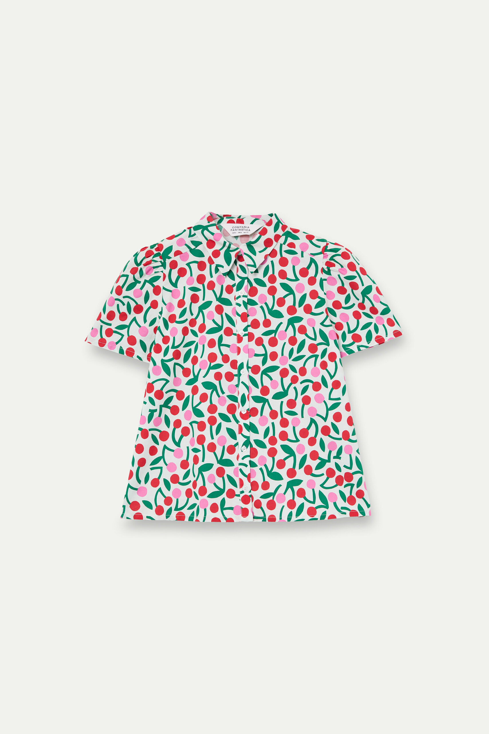 Camisa Estampado Guinda