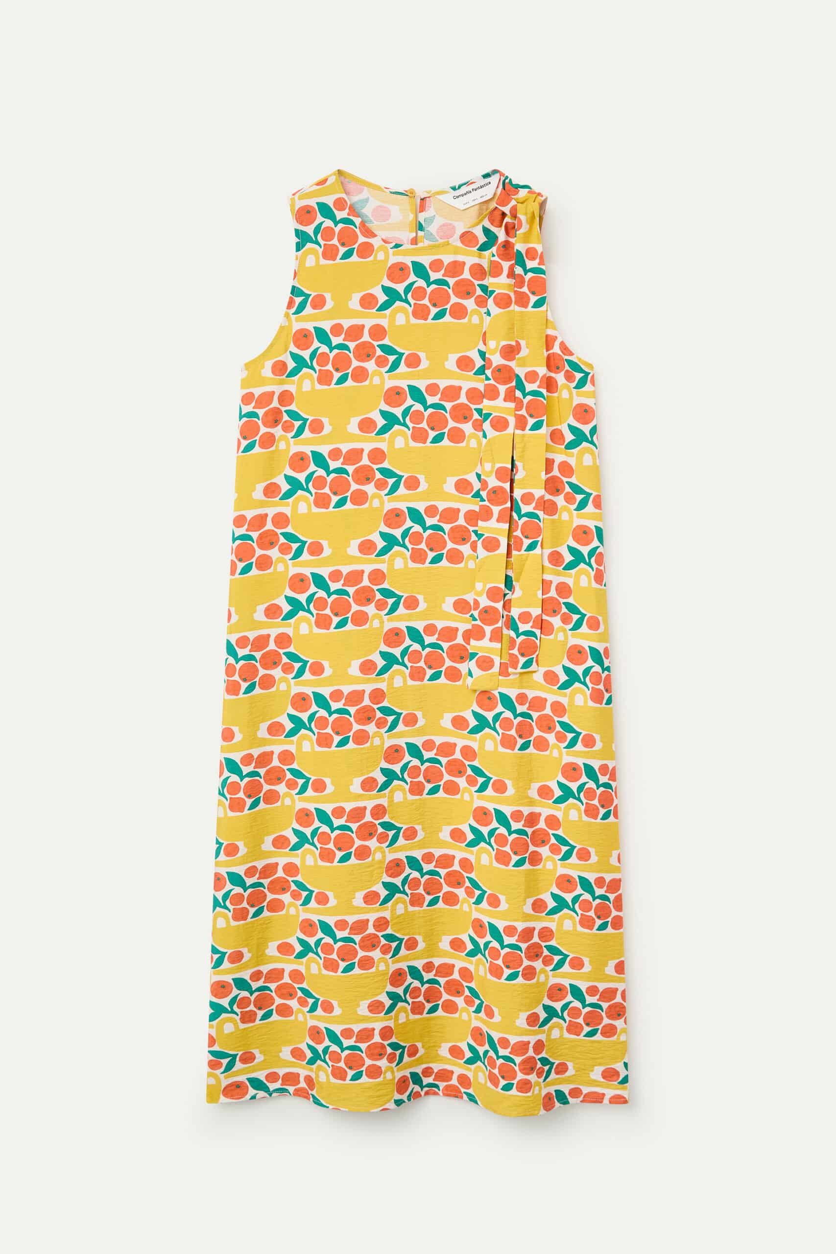 Vestido midi estampado Citrus