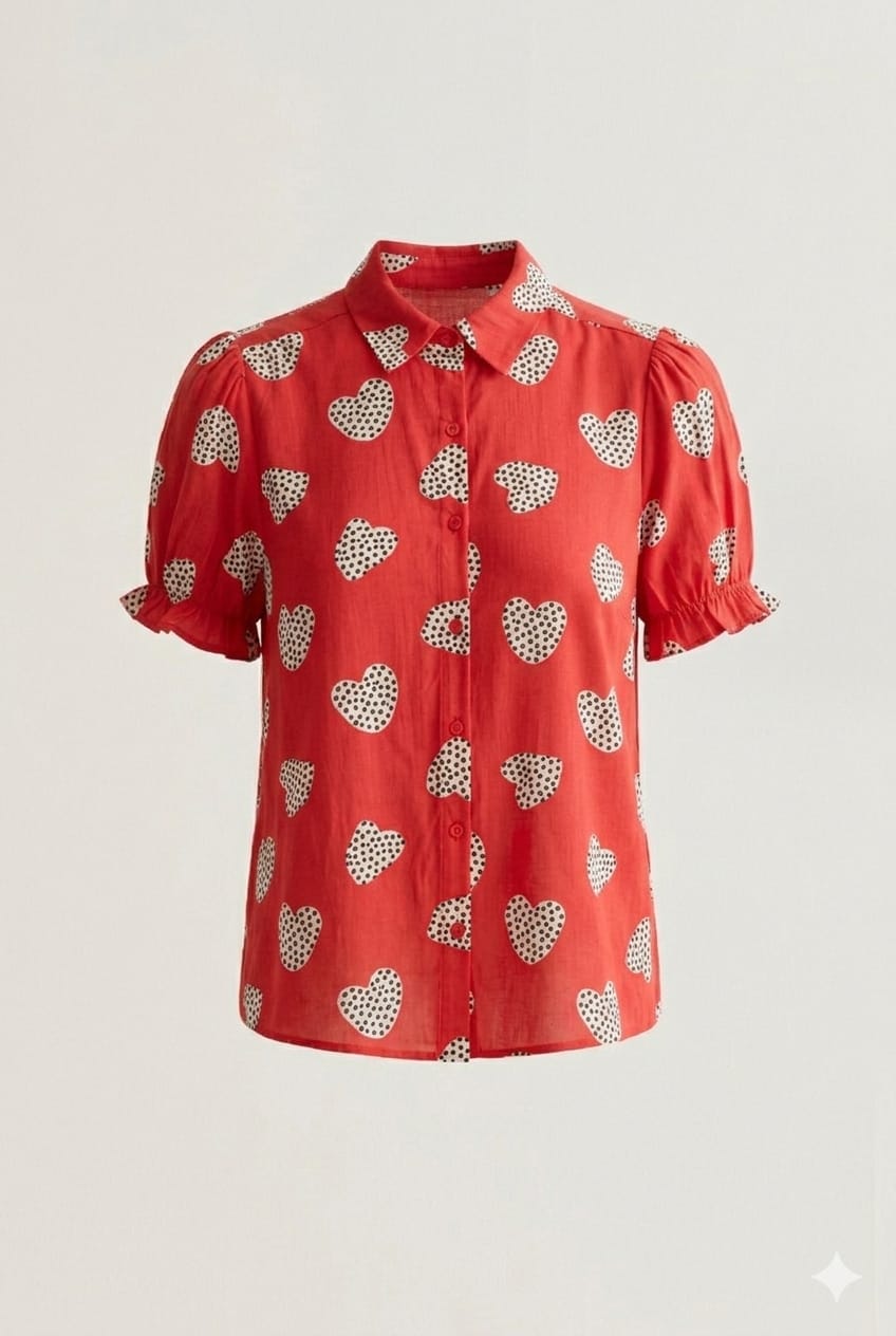 Camisa con Estampado Harmony Red